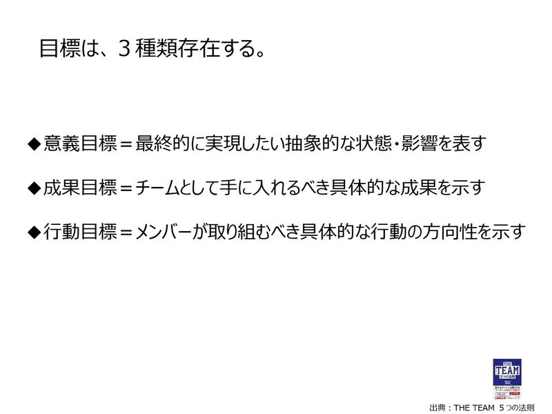 The Team 5つの法則 麻野耕司 目標とは何ぞやと考える らこすけ 読書 Note