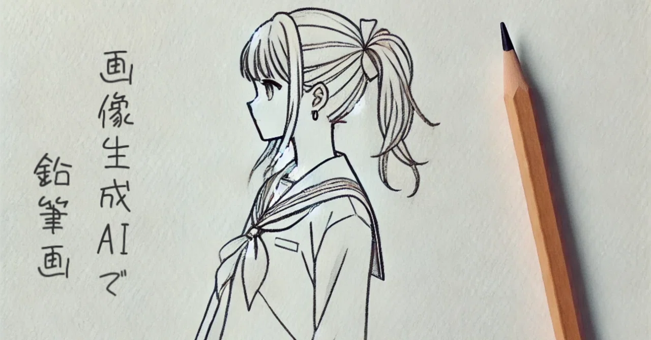 画像生成AIで「白い紙に鉛筆画」の実験をしましょう｜yoshino