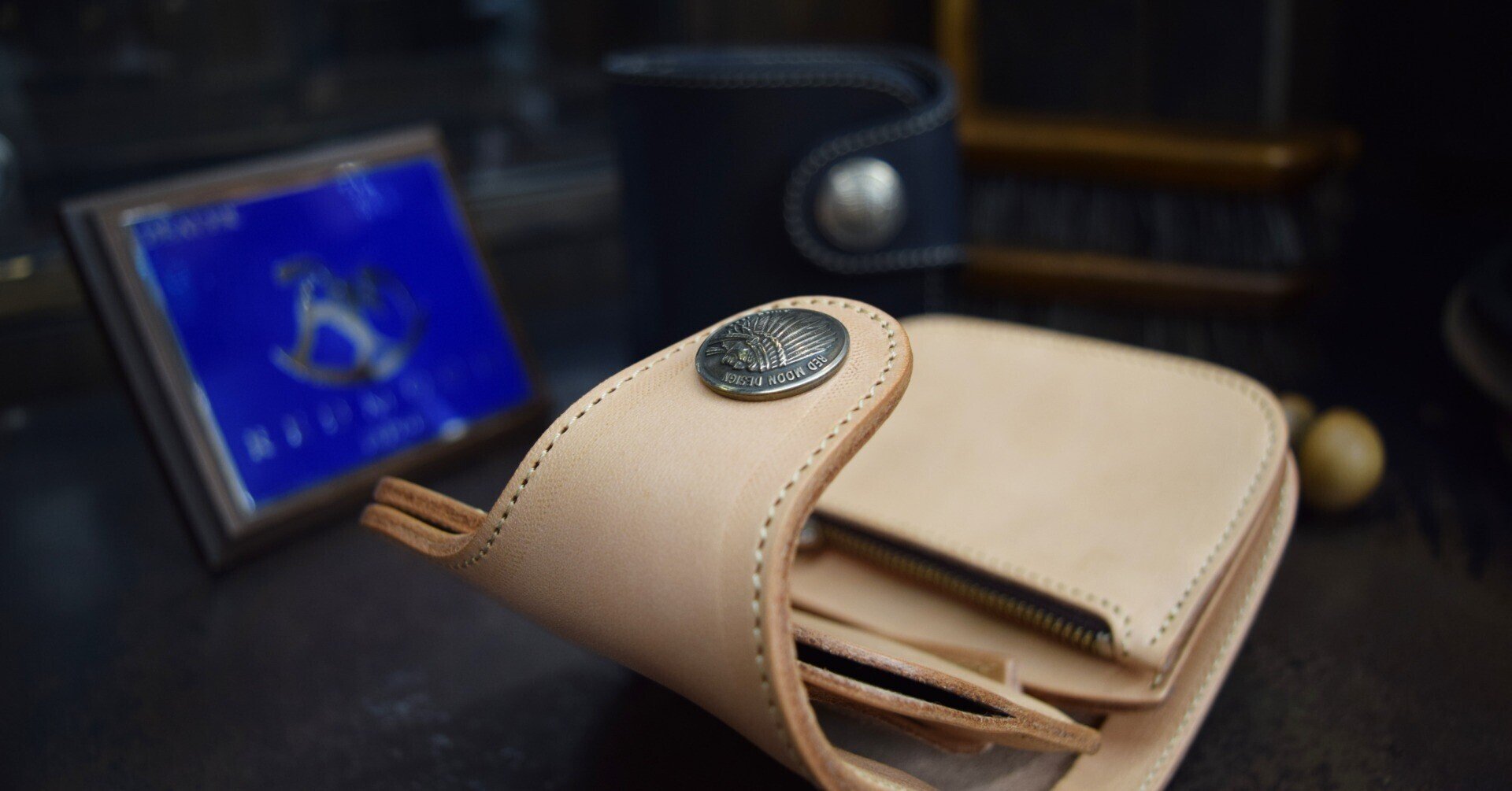 レッドムーン レザーベスト　日本製 レッドムーン / サイズ : L 超希少 名作 RED MOON レッドムーン レザーベスト サイズL