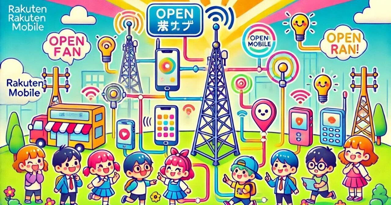 小学生にもわかる、楽天モバイルの「Open RAN」とは？｜がんばれ楽天モバイル！非公式応援アカウント