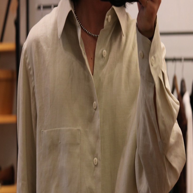 夏に着たくなるリネンシャツ【Gorsch the merry coachman】Collar