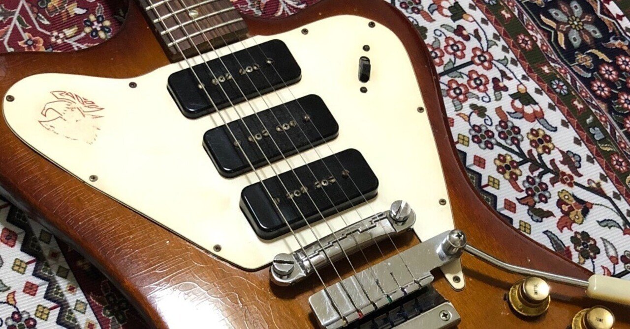 ノンリバースヘッド ファイヤーバード コンポーネントギター 3ピックアップ Gibson Firebird Non Reverse｜クメヒデノリ