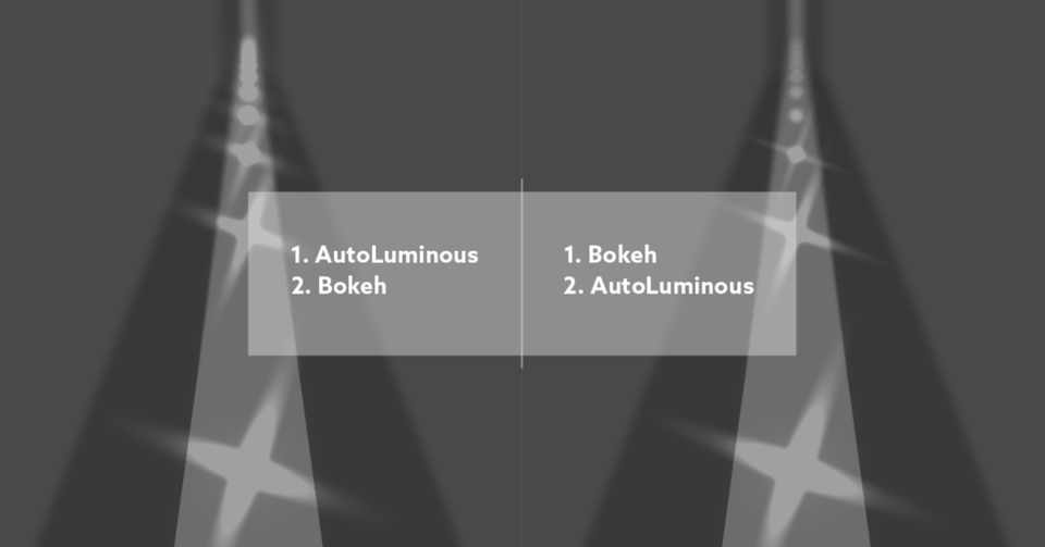 Autoluminousはbokehの後に置く ましまし Note