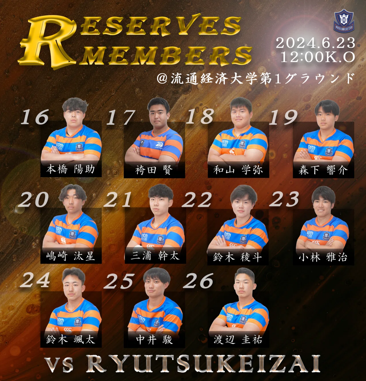 メンバー発表・流通経済大学戦】｜法政大学ラグビー部_07