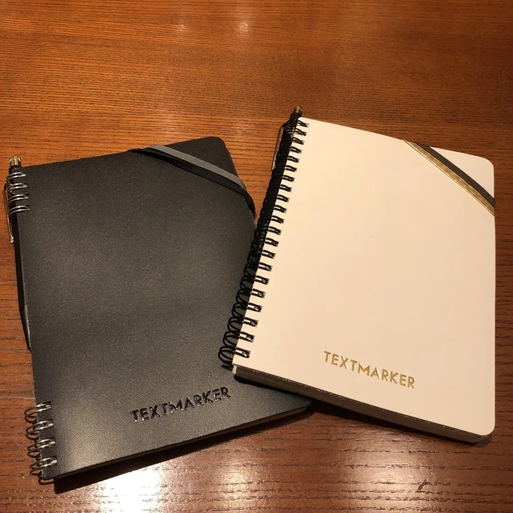 Hinine Noteでオリジナルノートをカスタムオーダー Textmarker 蛍光ペン研究ユニット Note