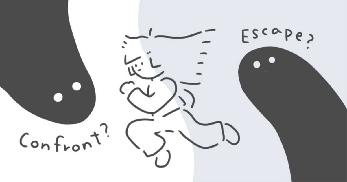 ぬかるんだ道の線画