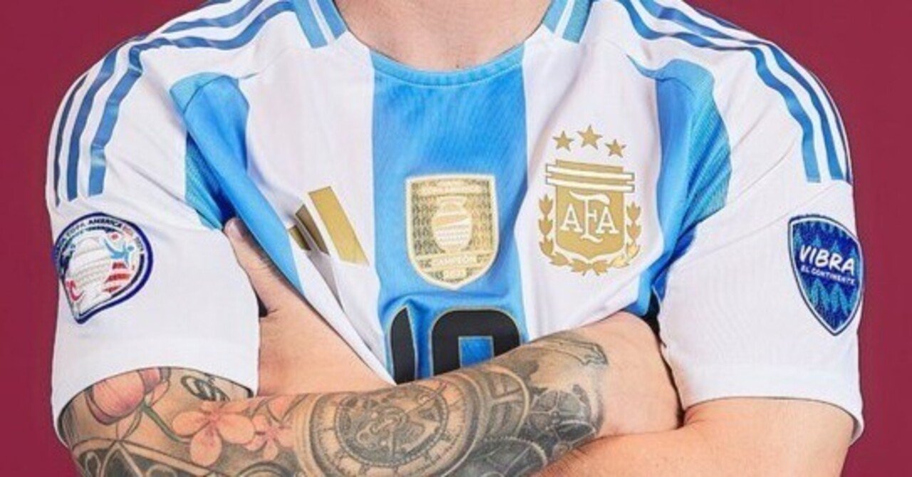 アルゼンチン代表 HOMEオーセンティックユニフォーム 3S #10 メッシ