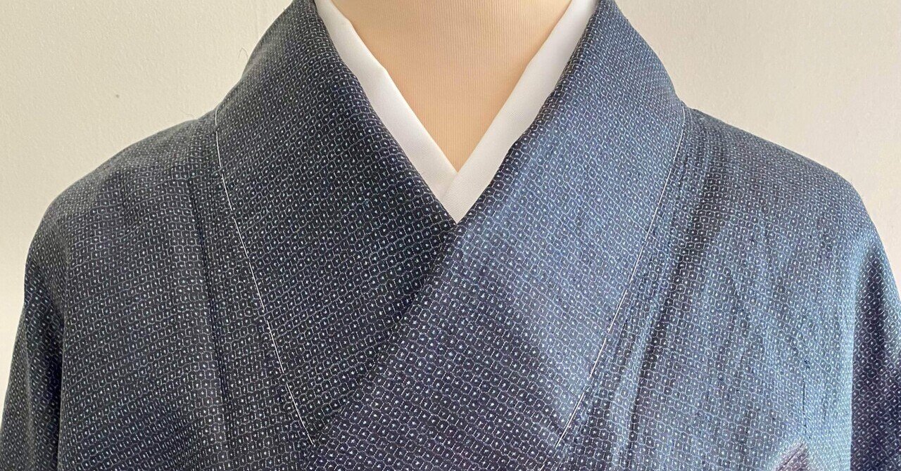 亀甲男絣宮古上布着物｜夢吉きもの