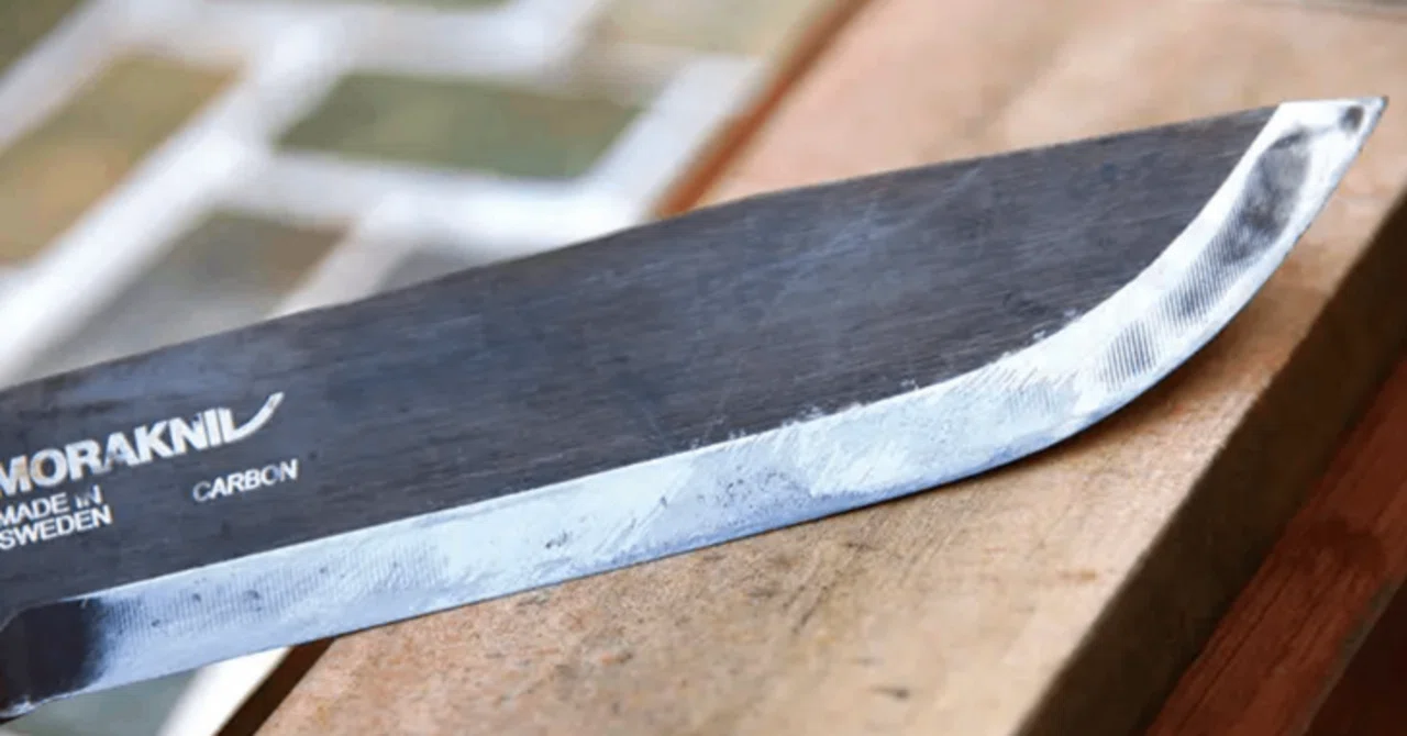 Visual Guide To Firearms Sharpening a Knife: Sharpening a Morakniv Used Heavily During Hunting ...