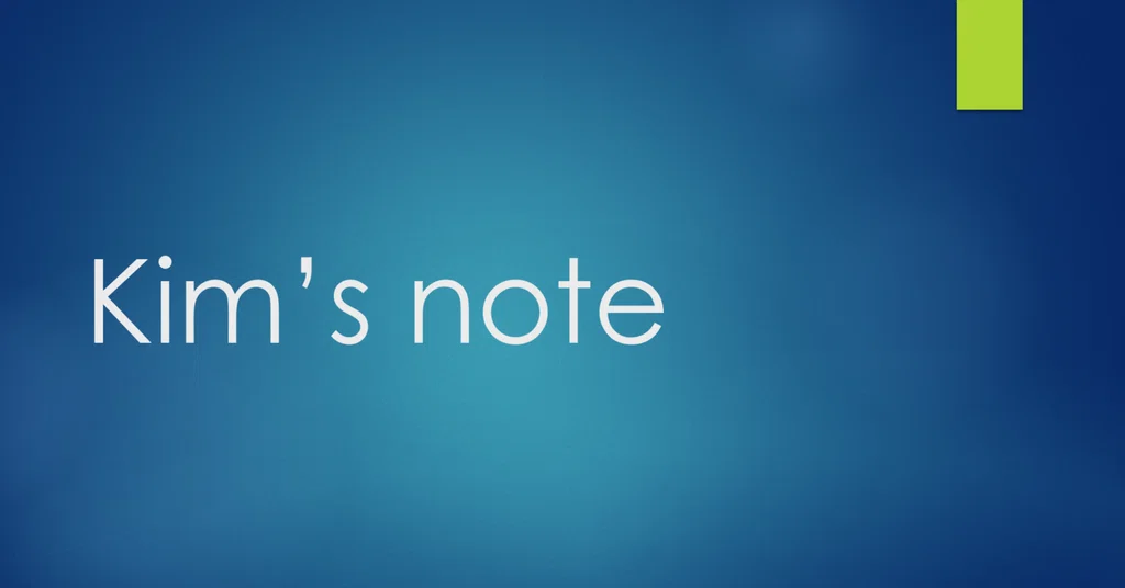 kim|note