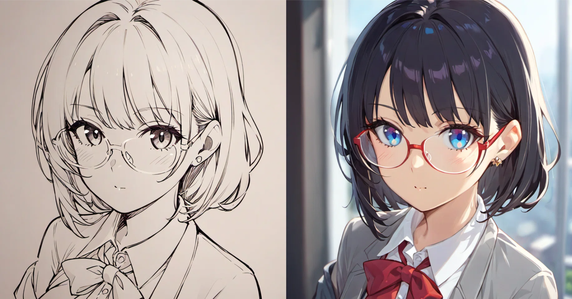 Fooocusのみで線画化とか着色とか｜青猫