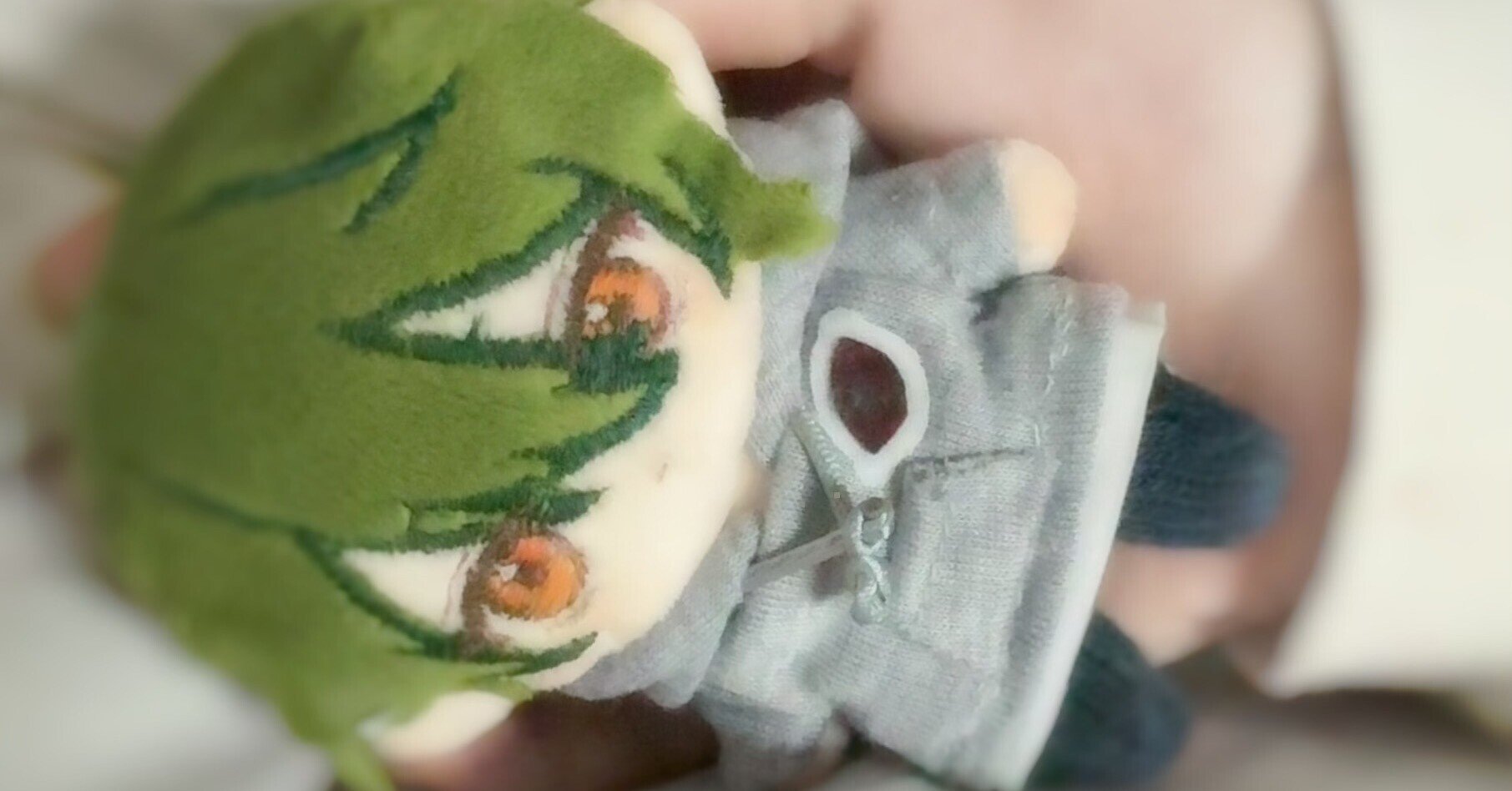 自作ぬいぐるみ 10cm 無属性 ハンドメイド ネコ耳カールツイン【No.3】 エキゾチックちびたん . やっぱりメガネないとね