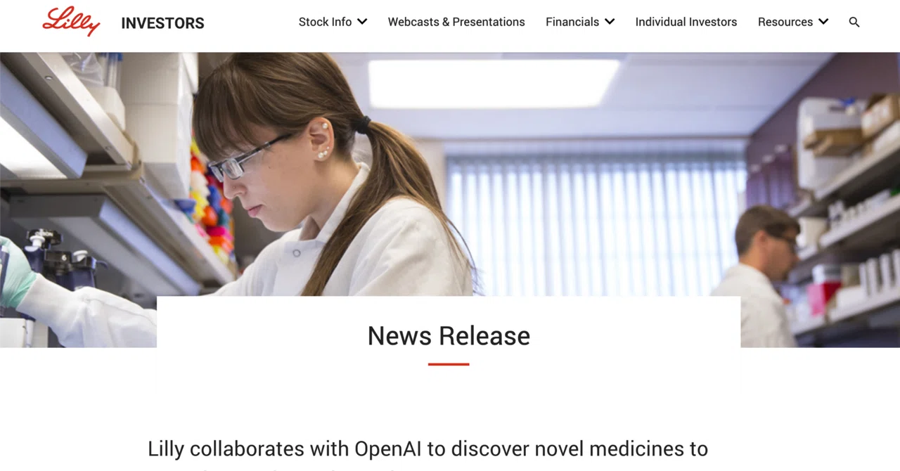 OpenAI and Eli Lilly Partner to Develop AI Models for Next-Generation ...