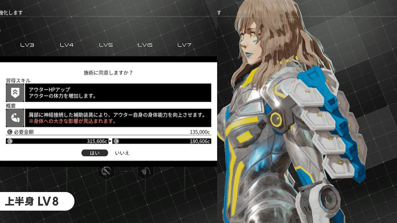 Daemon X Machina 人体改造ファッションガイド Kahlua Note