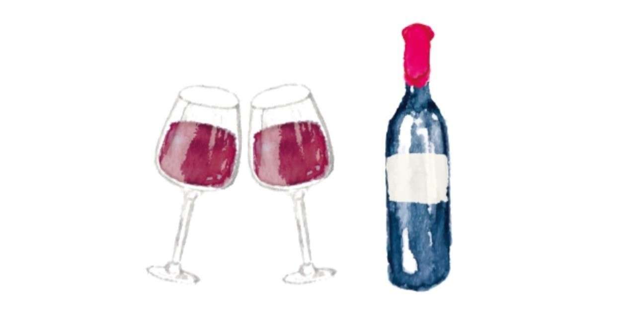 ロイヤリティフリー赤ワイン いらすとや