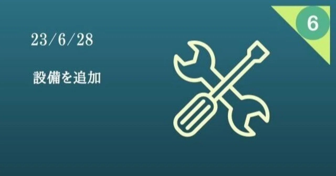 24/6/28 設備投資｜WGC_TENCHO