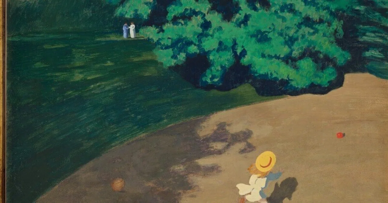 ノブサチ　ボールで遊びましょ　絵画 ボール遊びの絵・フェリックス・ヴァロットン｜エドガワハナコ