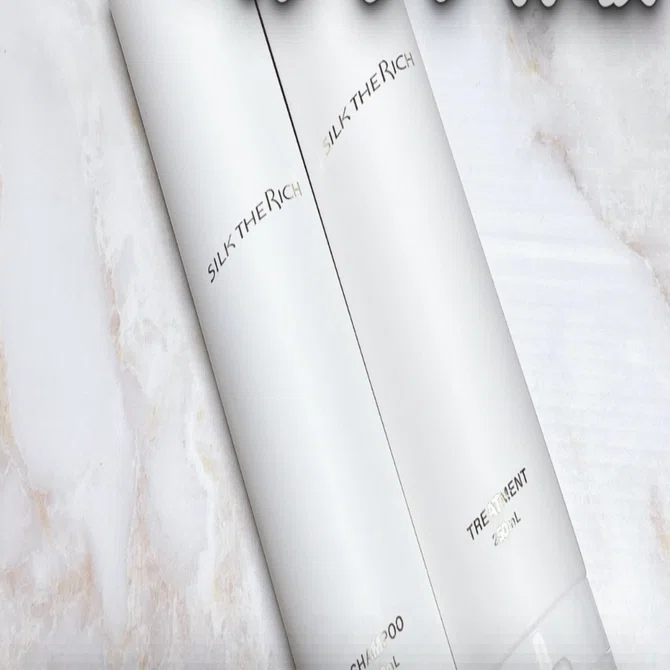 シルクザリッチ　シャンプー　トリートメント SILK THE RICH 白 シャンプー＆トリートメントセット 250ml