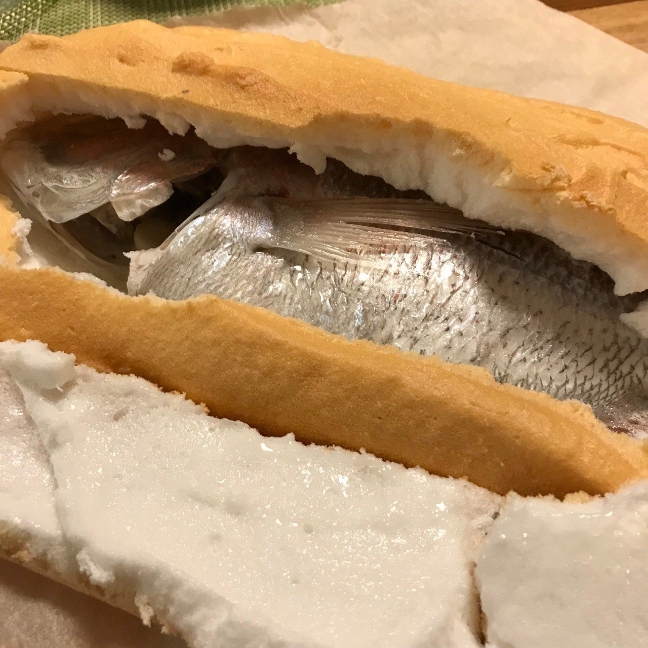 週末レシピ 魚のカンタン塩釜焼き 国保祥子 研究者 ワーキングマザーの日々の雑感 Note