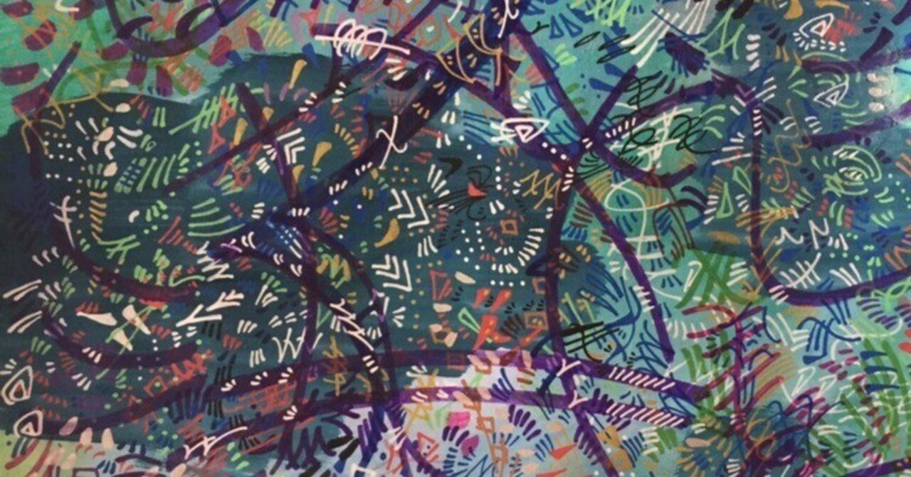 抽象画：生命の変身｜yygg