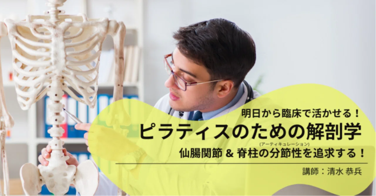 ピラティスのための解剖学〜仙腸関節&脊柱の分節性を追求する〜｜清水