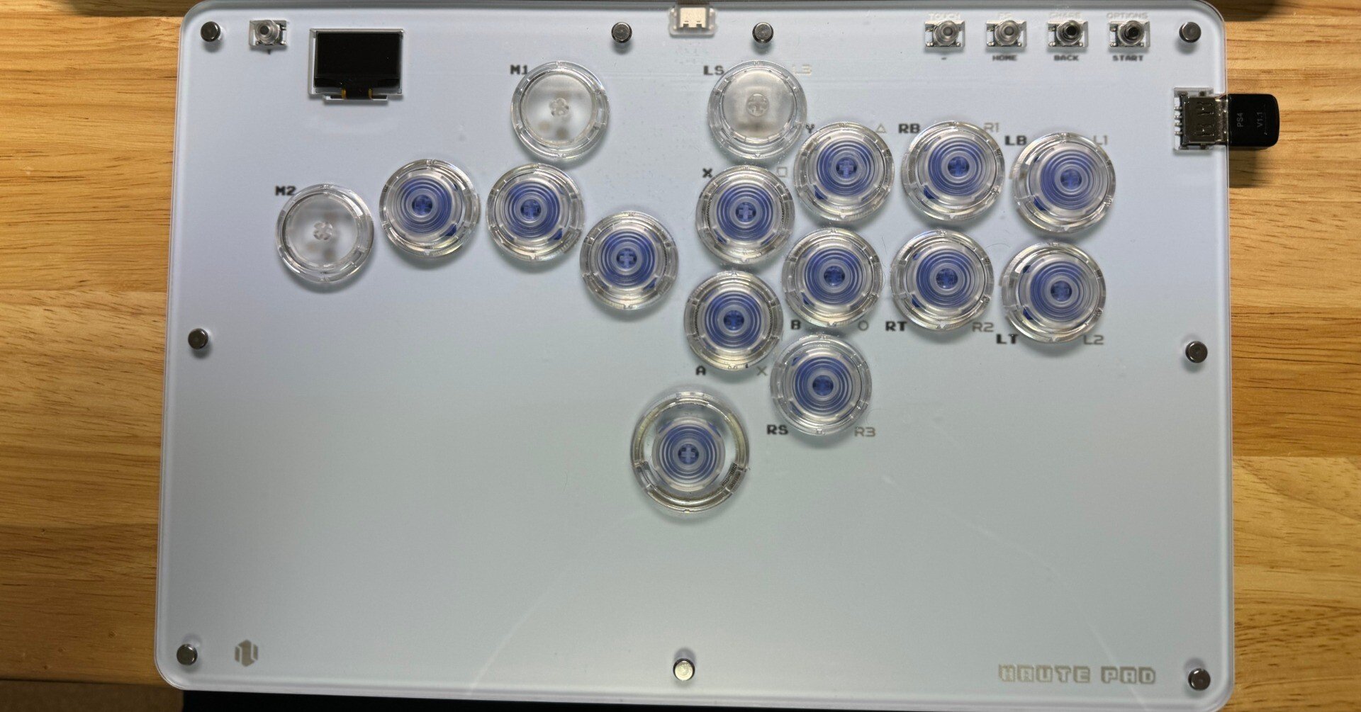 レバーレス　t16 haute pro 薄型ロープロ16ボタンレバーレスHaute Pad T16のレビュー｜ねいあん