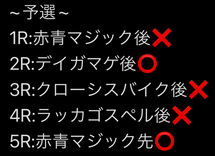 赤青マジック調整録｜yoku
