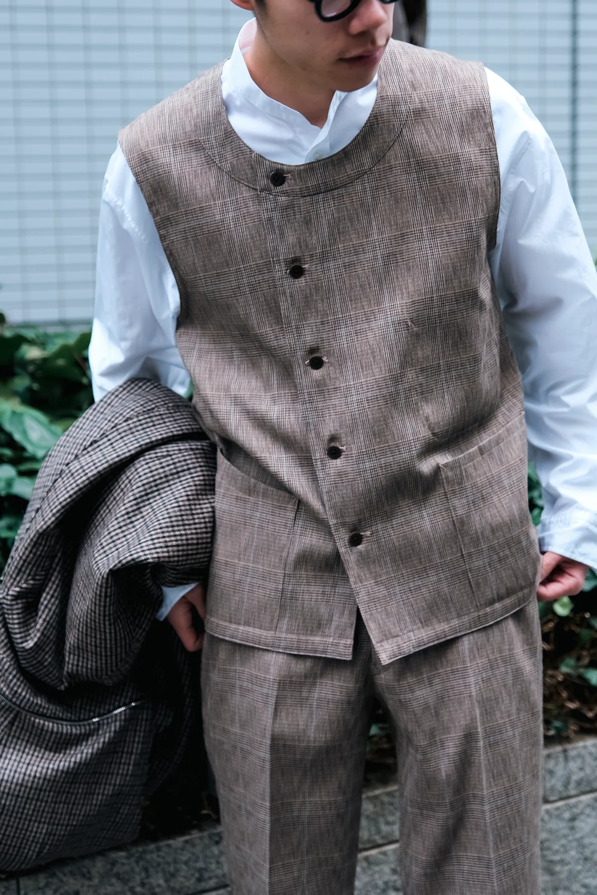 m’s braque 25SS Asymmetry vest m's braque 25SS Asymmetry vest