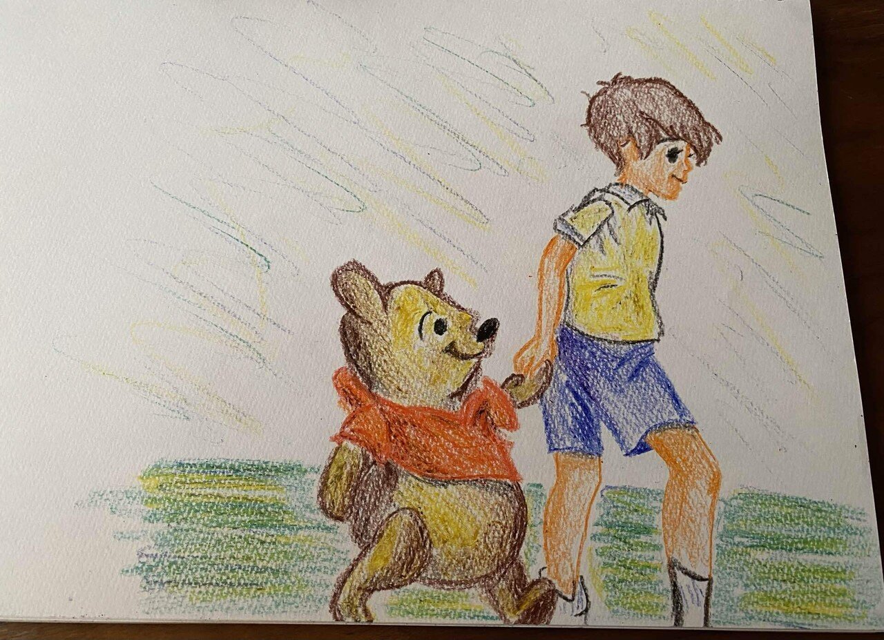 プーさんの絵｜ねこくろ