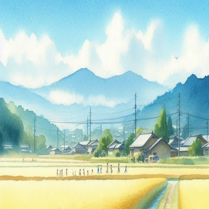 73[生成AI]旅先で見たあの田園風景の記憶をたどる[Copilot]｜久藤