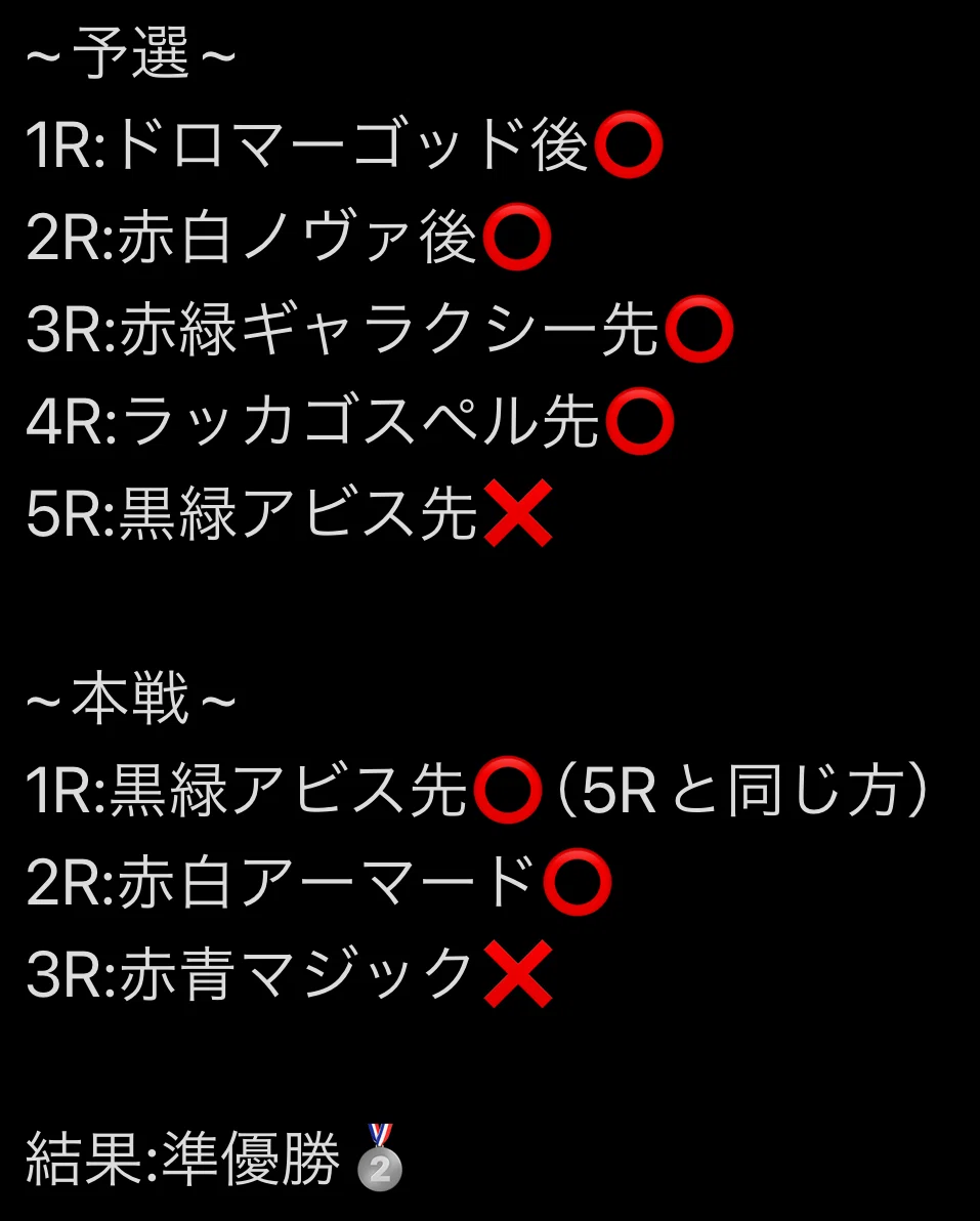 赤青マジック調整録｜yoku