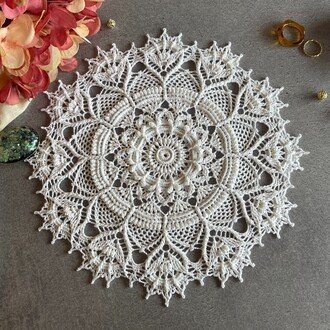 9角形のお花のドイリー | LACE Design Lab.