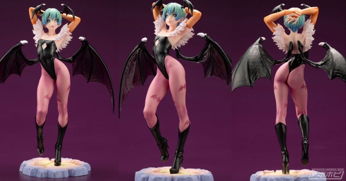 フィギュア「ヴァンパイア美少女 リリス」がモリガンのカラーリングで