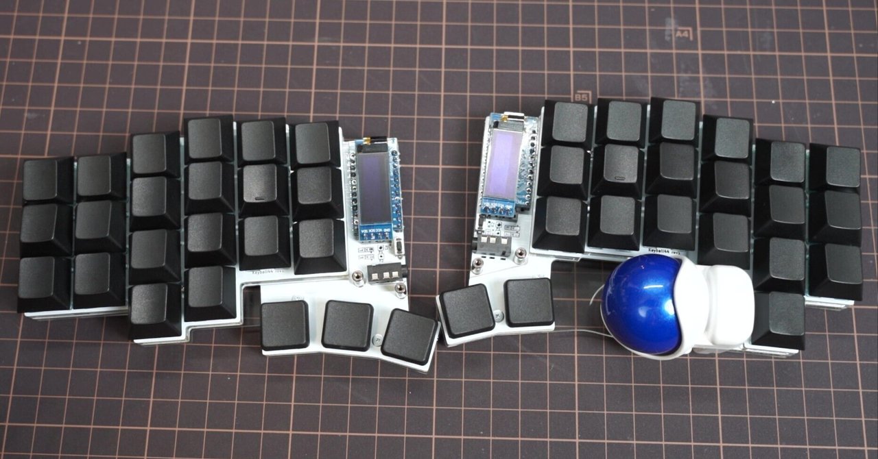 超人気新品 自作キーボード「Keyball44」作ってみた｜まつげ人間 キーボード