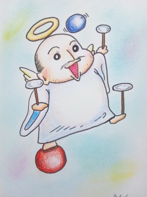 皿回し 浅田征朋 光る点描画家 Note