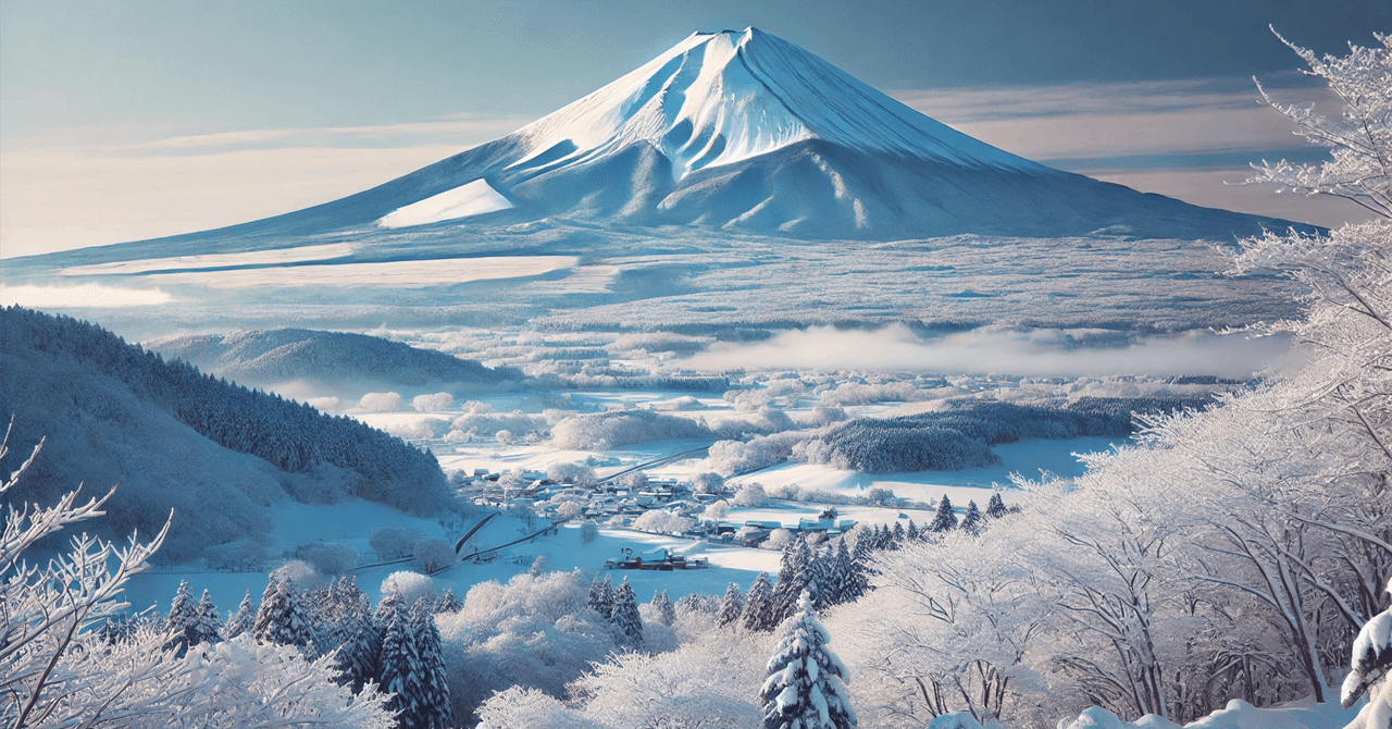冬の雪景色と富士山|Mt. Fuji 冬の雪景色と富士山|Mt. Fuji