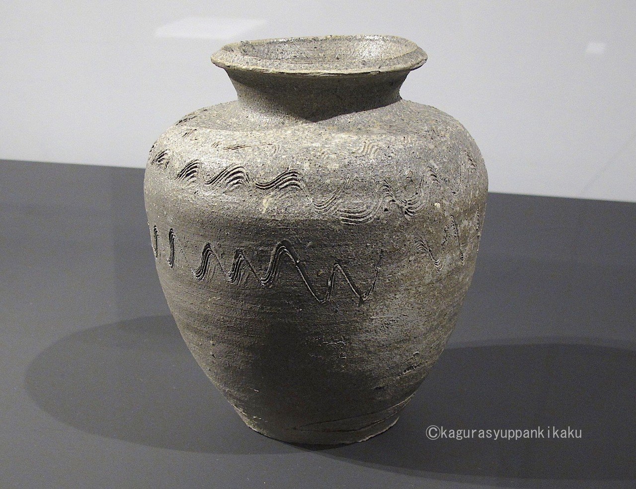 時代古陶磁 珠洲焼 古珠洲須恵器 線文壷 V R9475H 時代古陶磁 珠洲焼