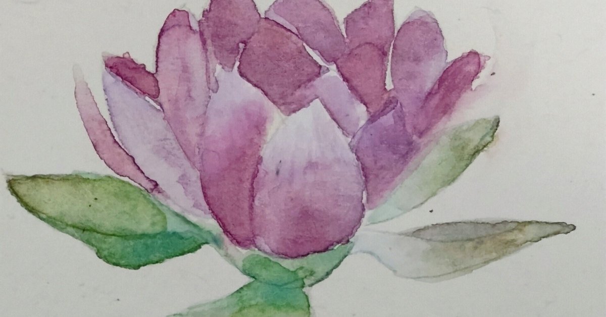 水彩画（蓮の咲く池） 睡蓮の池(1) 水彩画原画 (F6) 絵画 yko 通販 13575338｜Creema