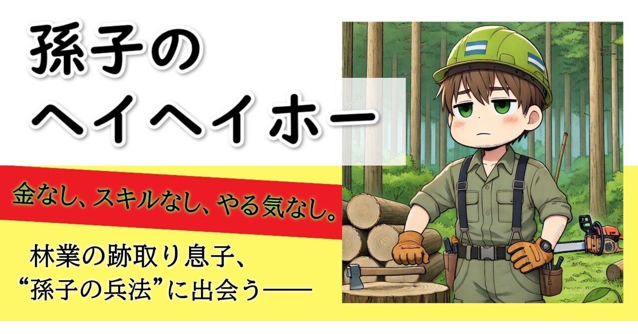 孫子のヘイヘイホー』 林業の跡取り息子、“孫子の兵法”に出会う
