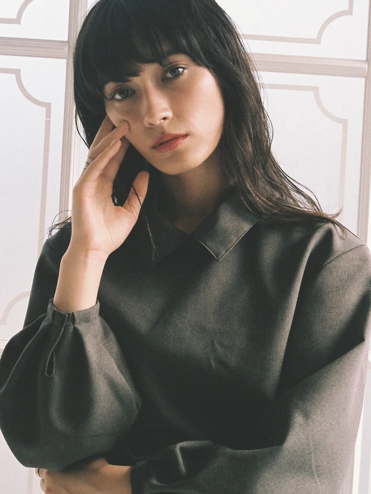foufou シャツカラープルオーバー 新作情報]洗えます、シワになりません、組み合わせもできちゃいます