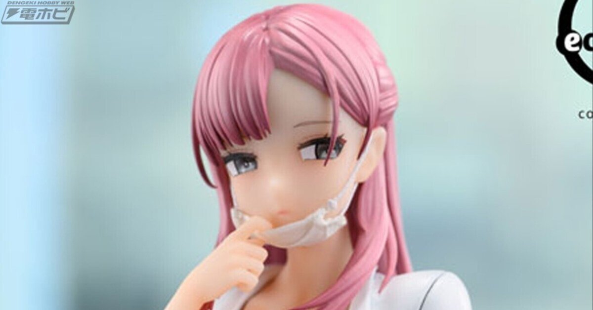 白衣から覗く爆乳に釘付け！セクシーな1/6スケールフィギュア