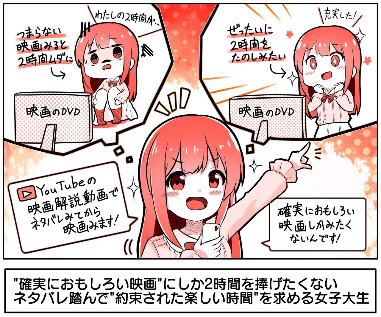 確実に おもしろい映画 にしか時間を捧げたくない 女子大生が語るyoutubeの あらすじ解説動画 で予習してから映画をみる理由 アプリマーケティング研究所 確実に おもしろい映画 にしか時間を捧げたくない 女子大生が語るyoutubeの あらすじ解説動画 で予習してから映画をみる理由 アプリマーケティング研究所