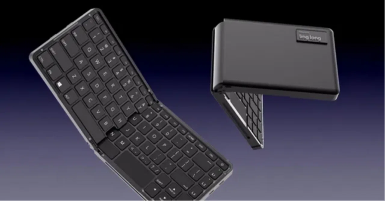 世界初の折りたたみ式キーボード一体型ミニPC「玲瓏(Ling Long)」登場