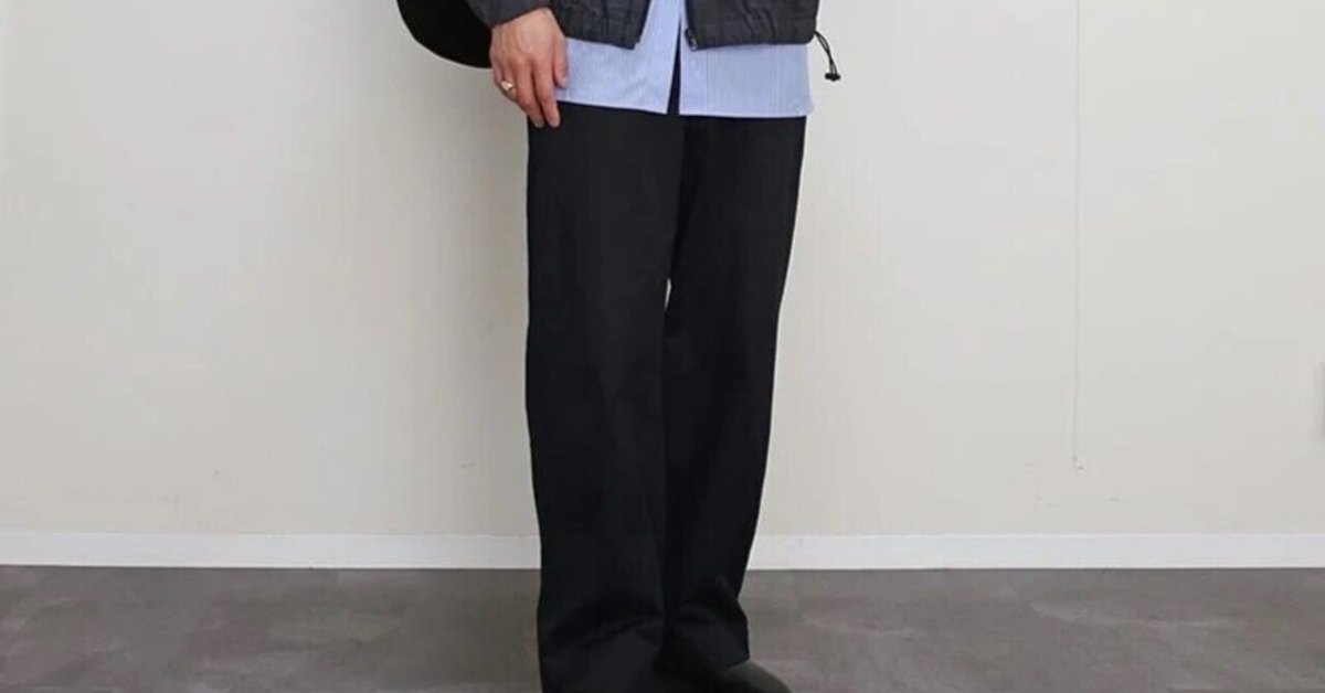 ユニバーサルプロダクツ ノータックチノパンツ 定番 ブラック L