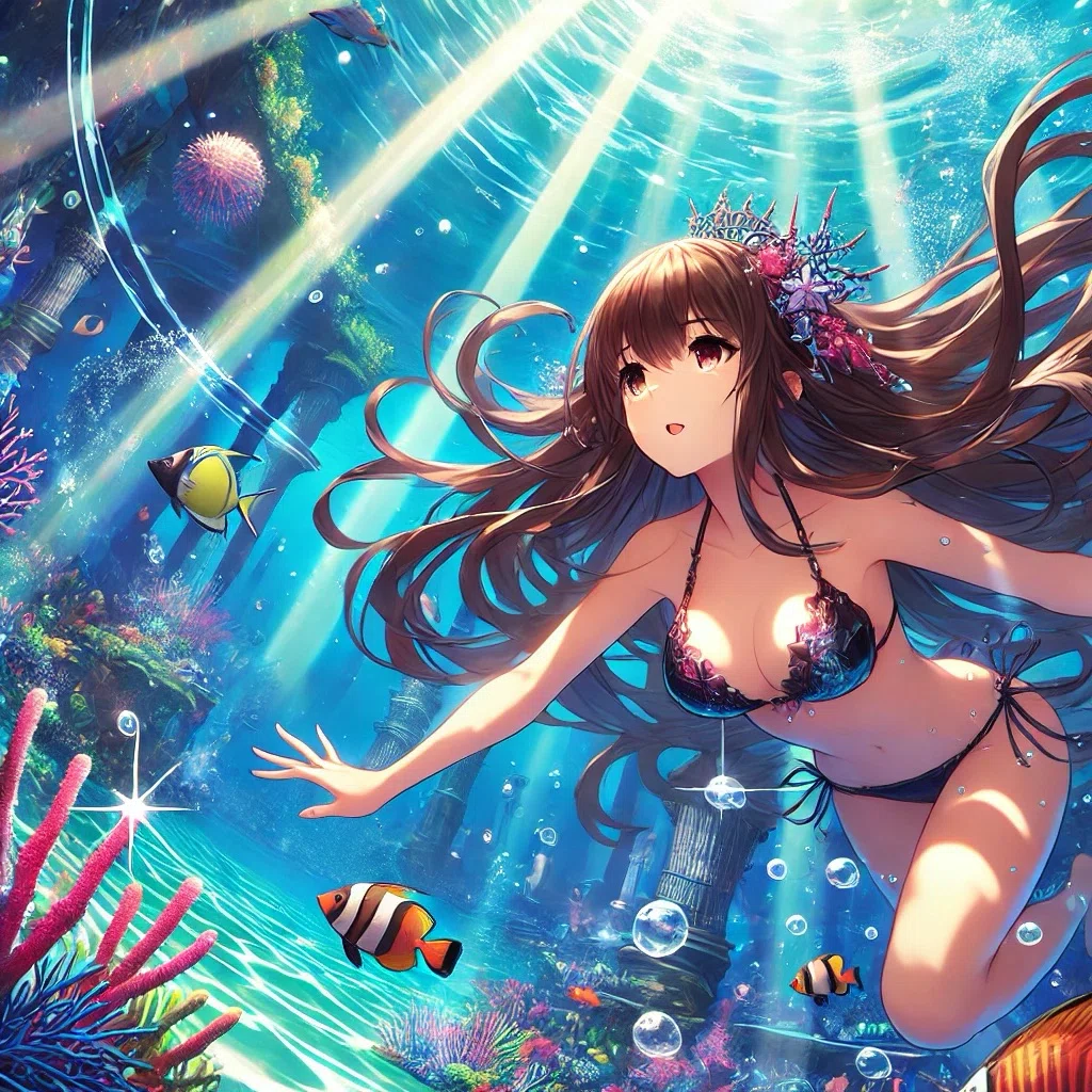 DALL-E3 ファンタジーな水着を描く｜Yuki