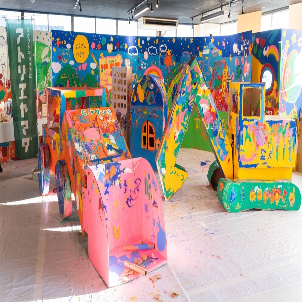 イベントレポ】7/7（日）ダンボール造形ペイント＆巨大絵本をつくろう