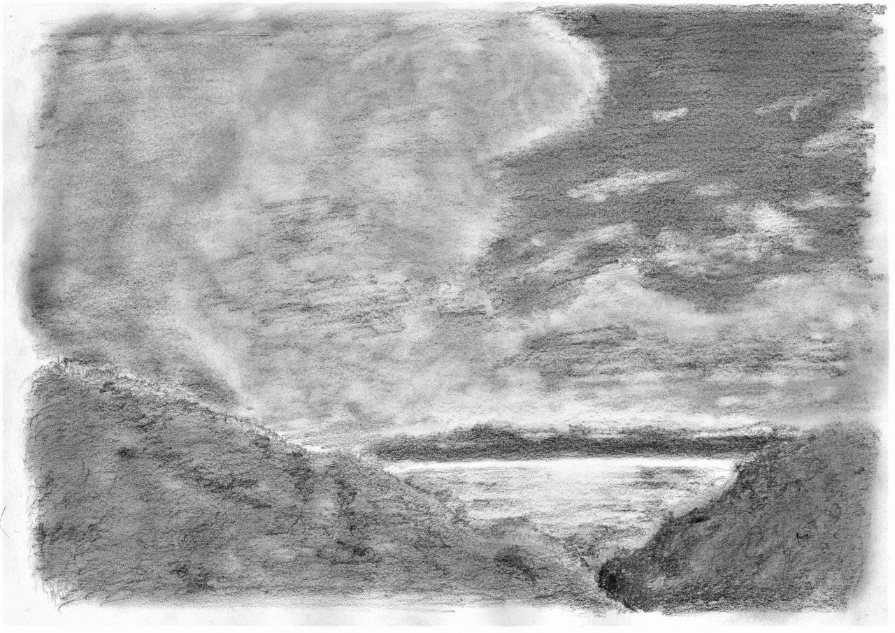 鉛筆画｜ヒロの休日