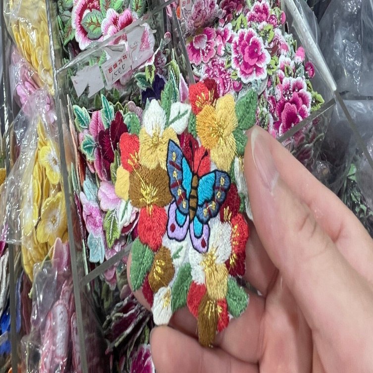 2024年6月ソウル買い出し旅☆⑧広蔵市場のワッペン＆刺繍のお店