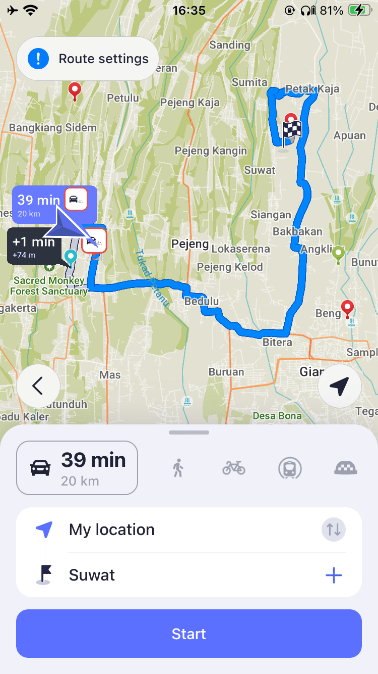 インドネシア】【バリ島】【ウブド】飛び込み天国 Suwat waterfall