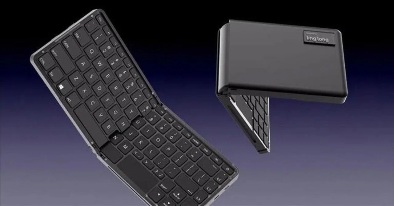 ポケットに入るPC!? 驚きの折りたたみキーボード型パソコン『玲瓏